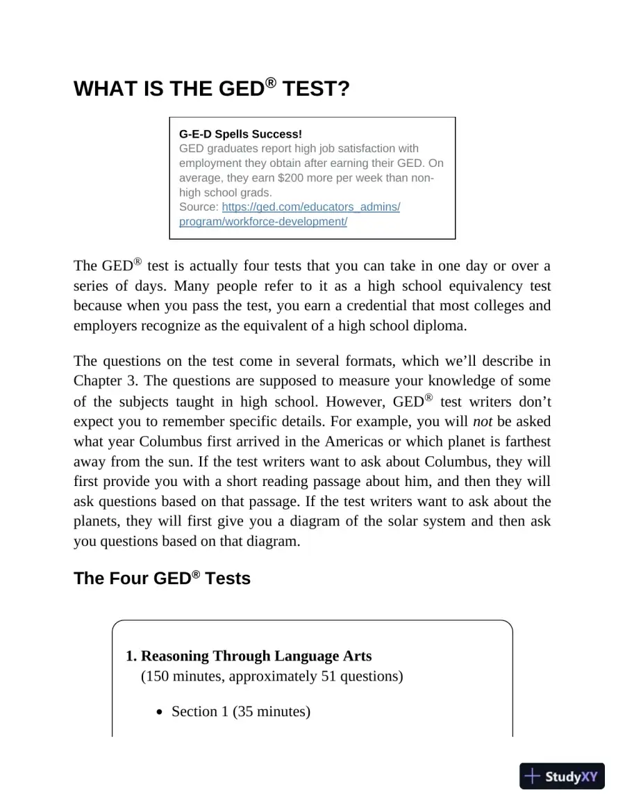 Princeton Review GED Test Prep, 2023: 2 Practice Tests + Review and Techniques (2022), page 27