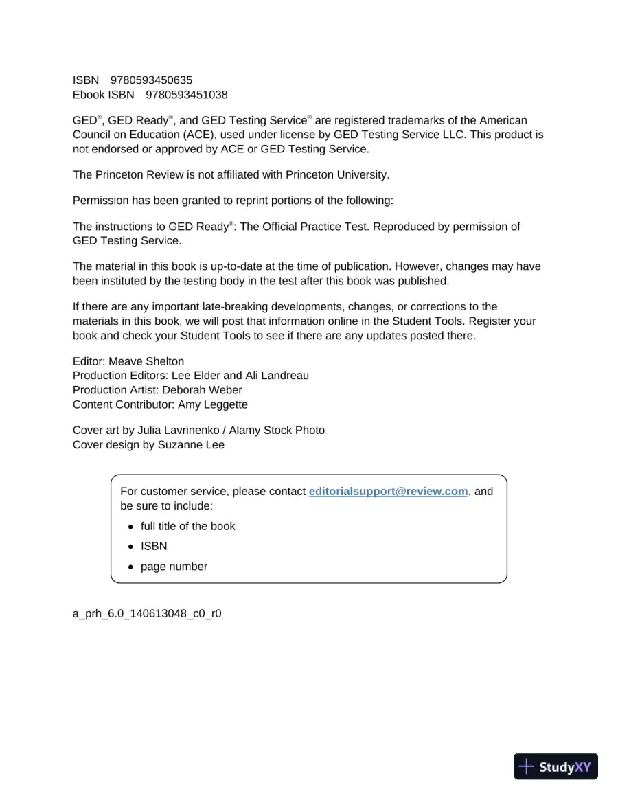 Princeton Review GED Test Prep, 2023: 2 Practice Tests + Review and Techniques (2022), page 5