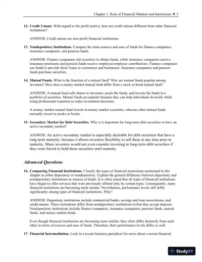 Solution Manual for Financial Markets and Institutions, 13th Edition - Page 6 preview image