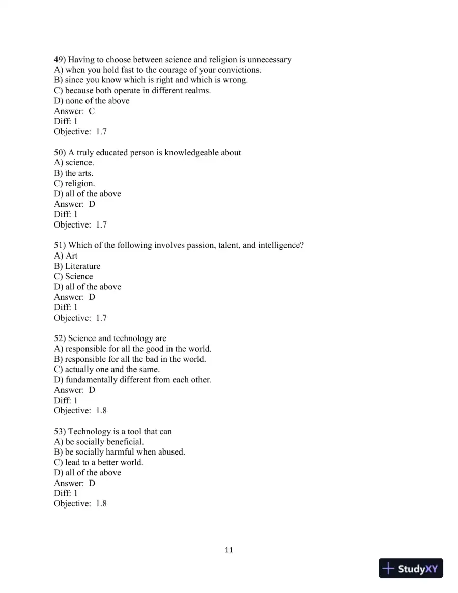 Test Bank for Conceptual Integrated Science, 3rd Edition, page 12