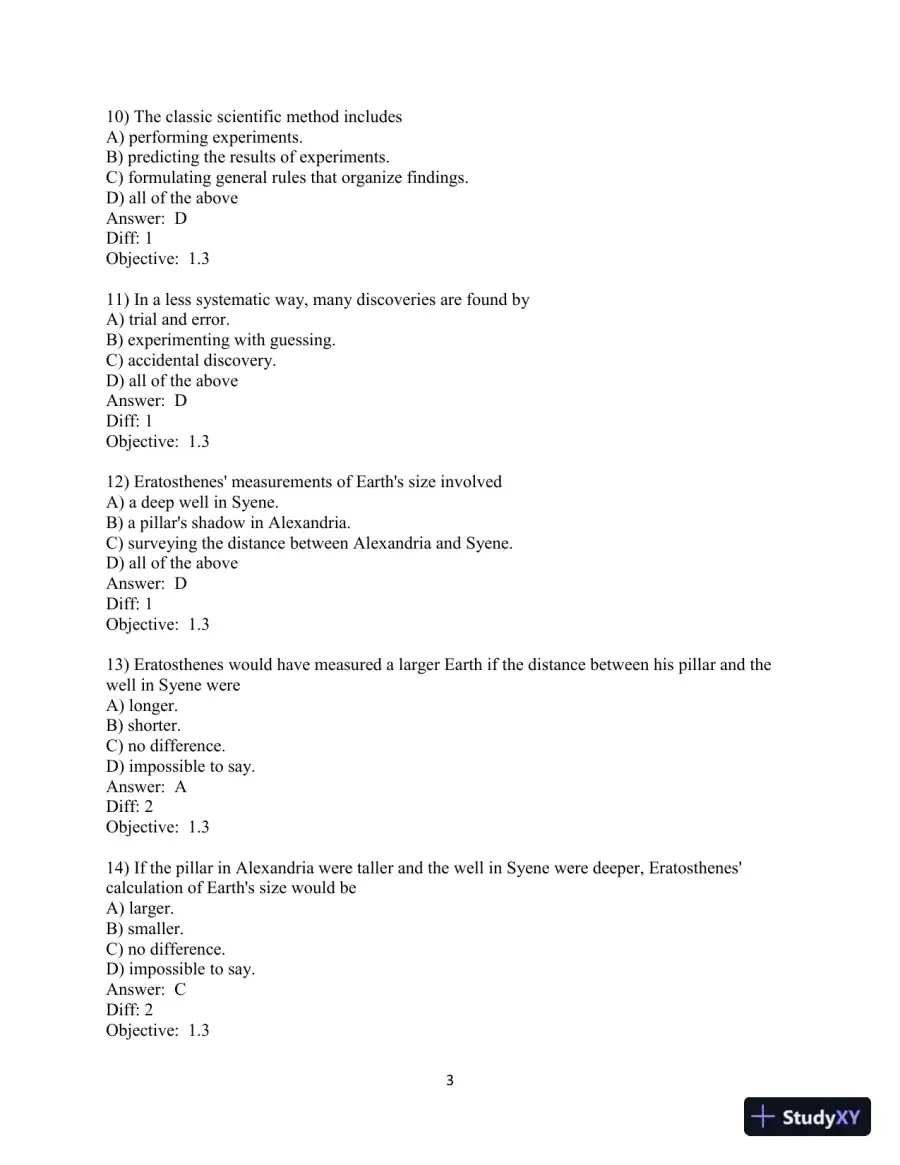 Test Bank for Conceptual Integrated Science, 3rd Edition, page 4