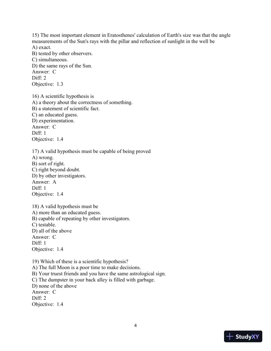 Test Bank for Conceptual Integrated Science, 3rd Edition, page 5