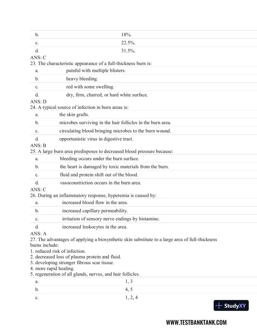 Fundamentals of Pathology 1st Edition Test Bank, page 11