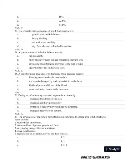 Fundamentals of Pathology 1st Edition Test Bank - Page 11 preview image