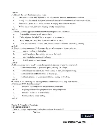 Fundamentals of Pathology 1st Edition Test Bank - Page 17 preview image