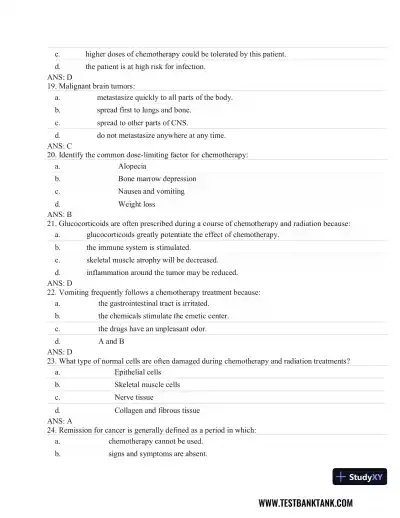 Fundamentals of Pathology 1st Edition Test Bank - Page 21 preview image