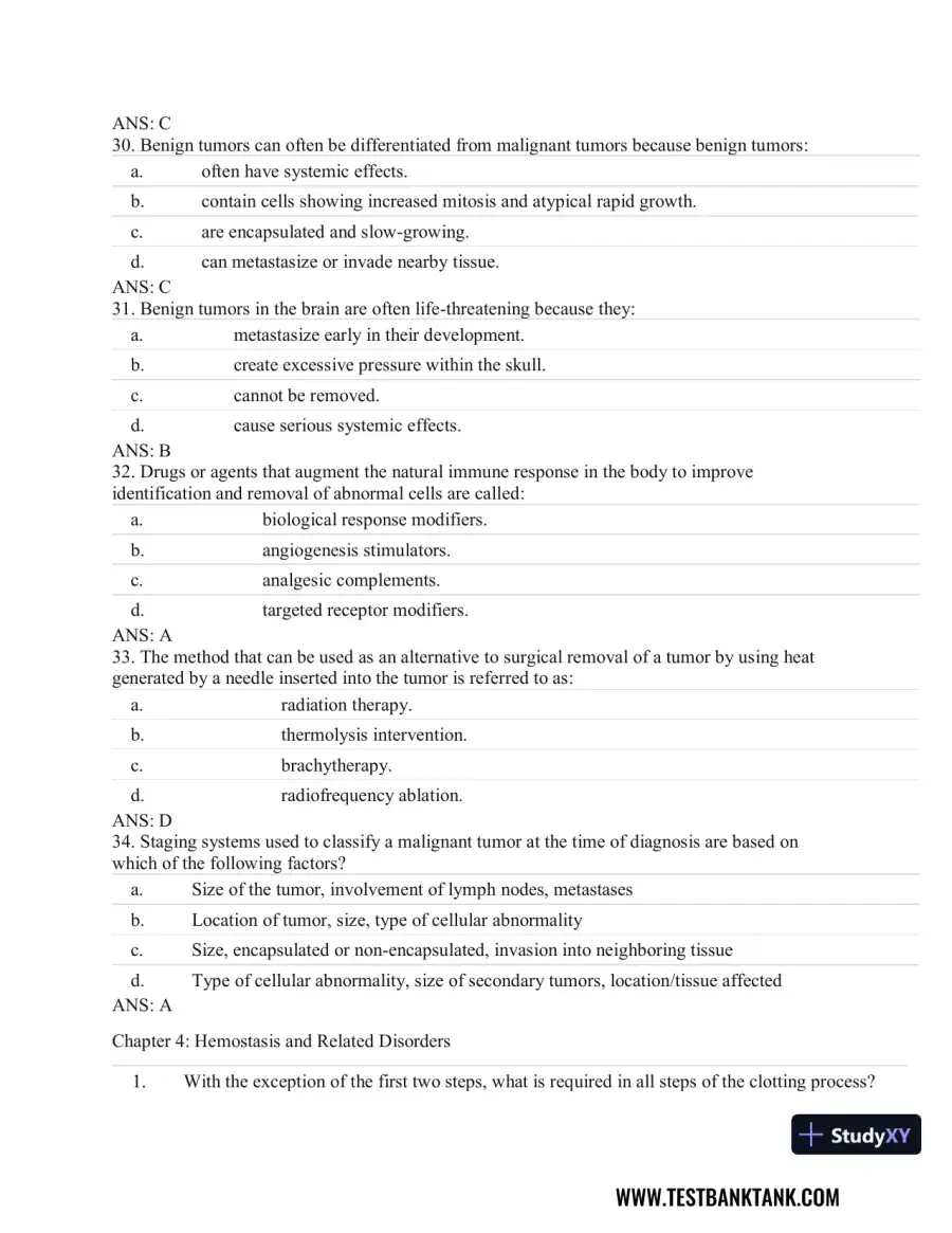 Fundamentals of Pathology 1st Edition Test Bank, page 23
