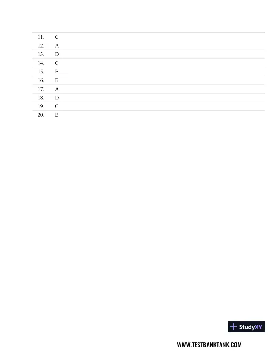 Fundamentals of Pathology 1st Edition Test Bank, page 6