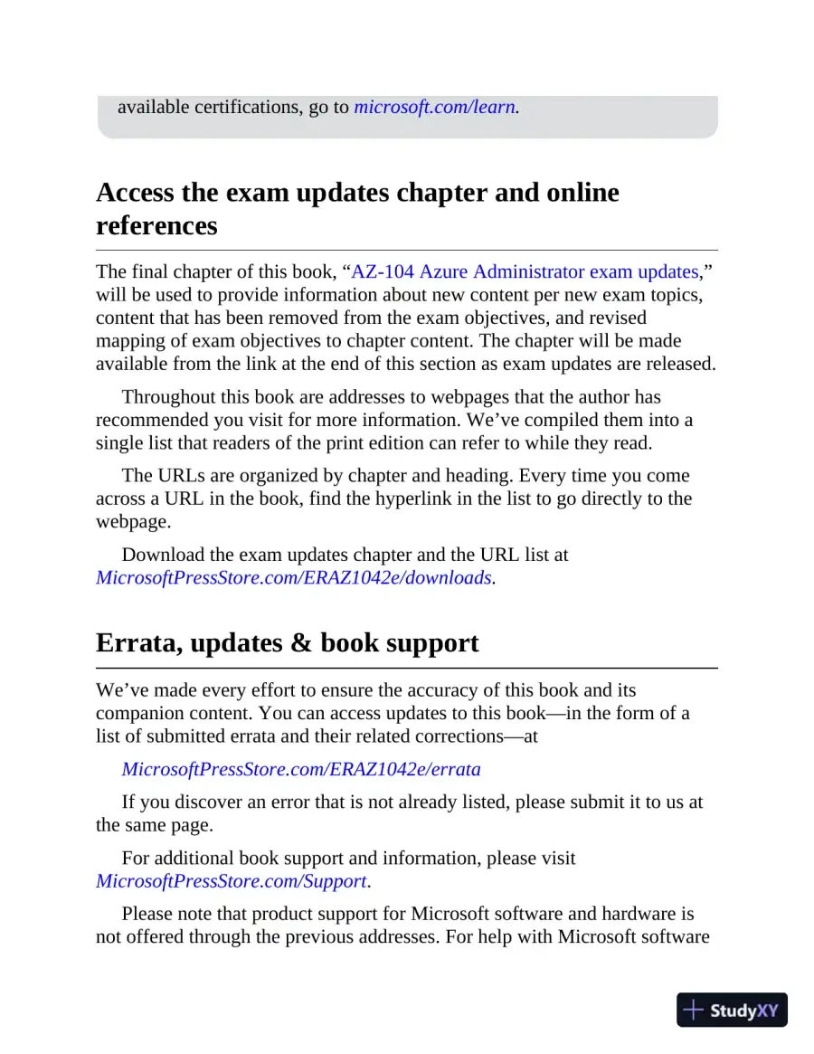 Exam Ref AZ-104 Microsoft Azure Administrator (2024), page 18