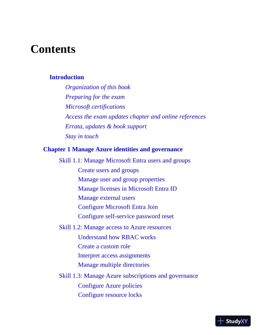 Exam Ref AZ-104 Microsoft Azure Administrator (2024), page 8