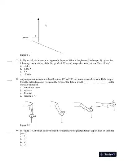 Joint Structure and Function: A Comprehensive Analysis 5th Edition Test Bank - Page 3 preview image
