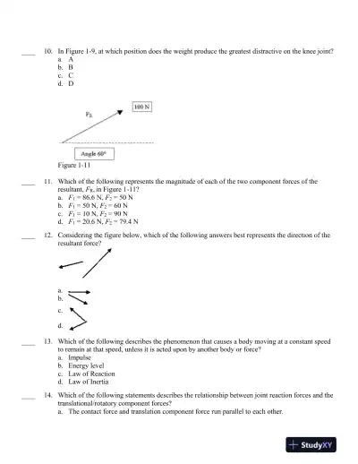 Joint Structure and Function: A Comprehensive Analysis 5th Edition Test Bank - Page 4 preview image