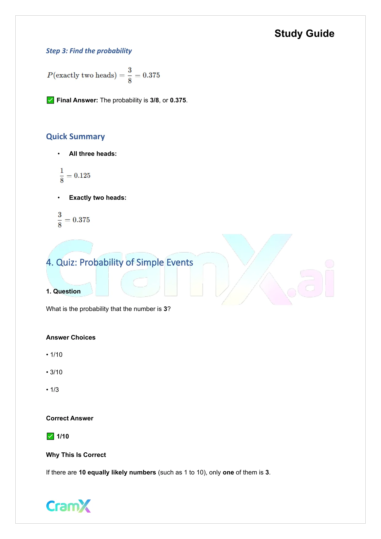 Statistics - Probability - Page 7 preview image