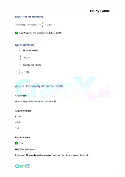 Statistics - Probability - Page 7 preview image