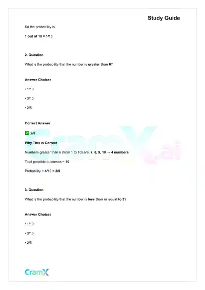 Statistics - Probability - Page 8 preview image