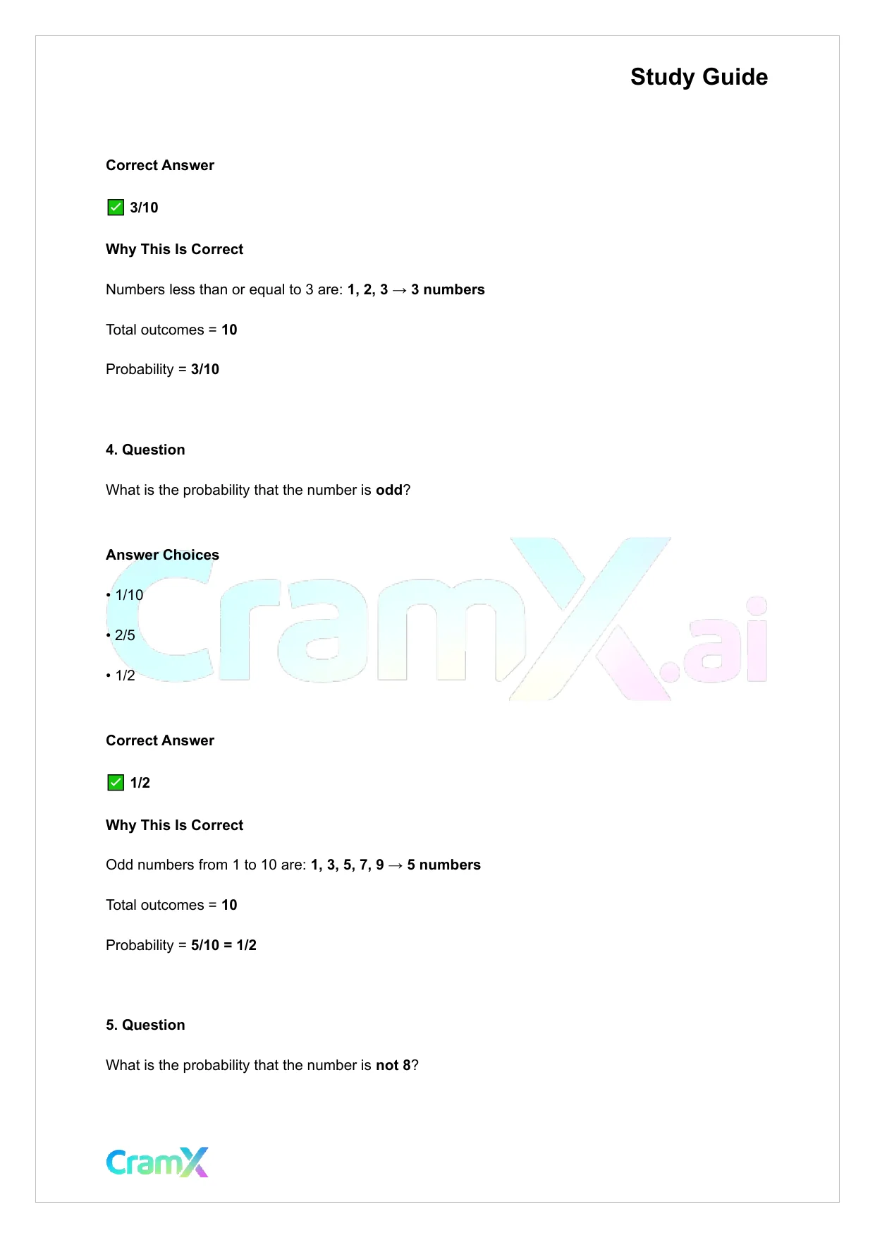 Statistics - Probability - Page 9 preview image