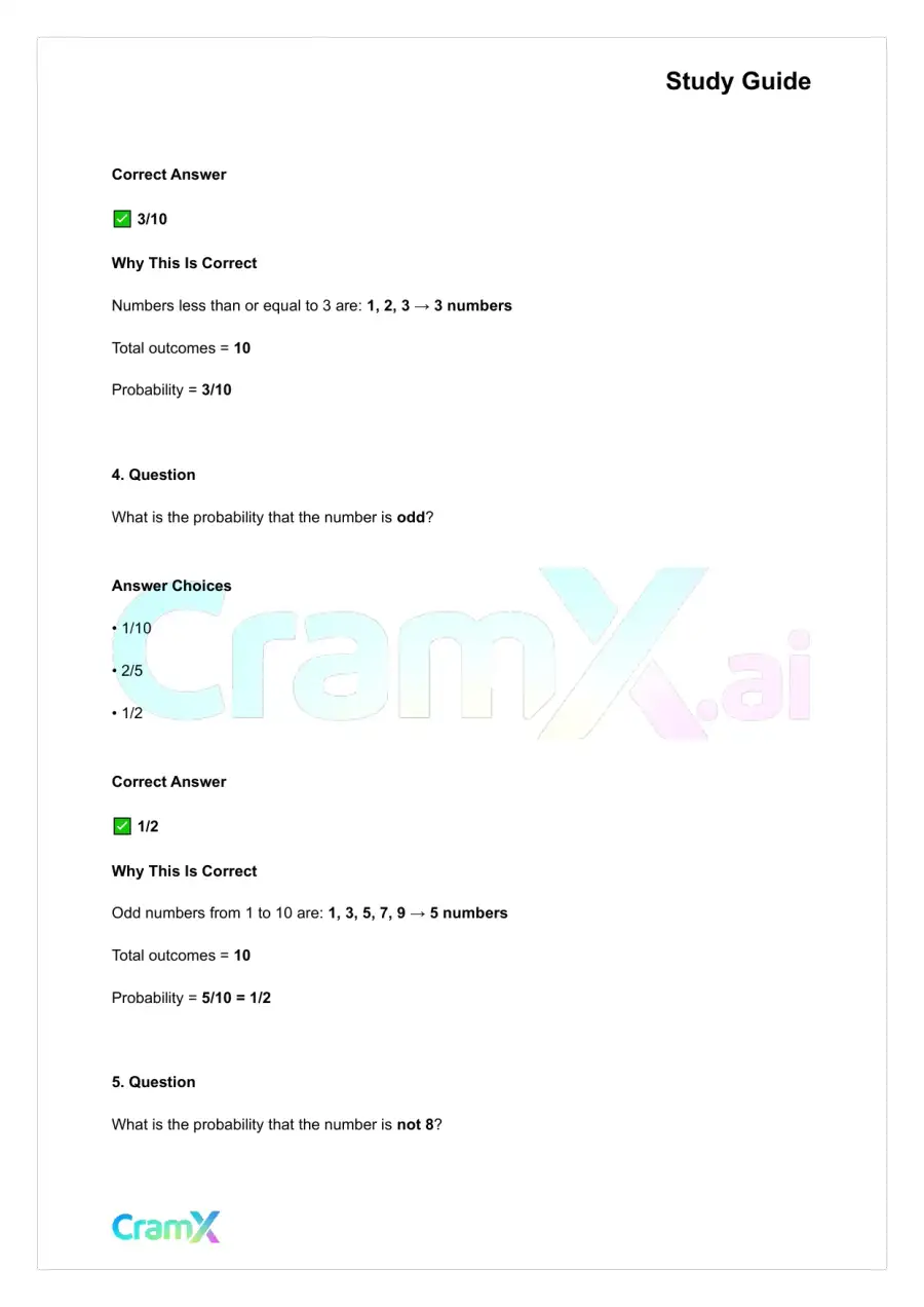 Statistics - Probability, page 9