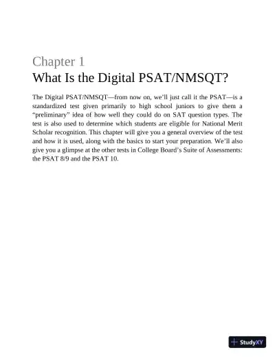 Princeton Review PSAT/NMSQT Prep, 2023-2024 : 2 Practice Tests + Review for the NEW Digital PSAT (2023) - Page 13 preview image