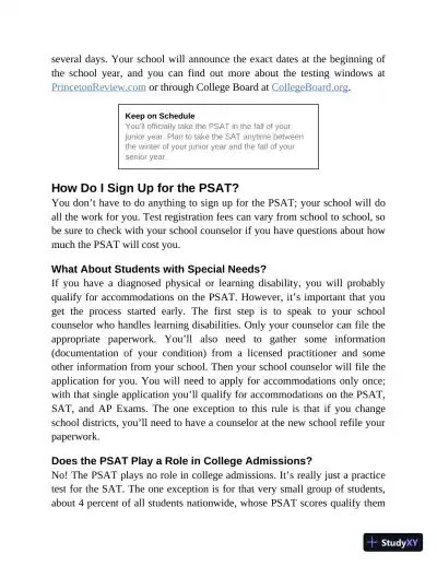 Princeton Review PSAT/NMSQT Prep, 2023-2024 : 2 Practice Tests + Review for the NEW Digital PSAT (2023) - Page 16 preview image