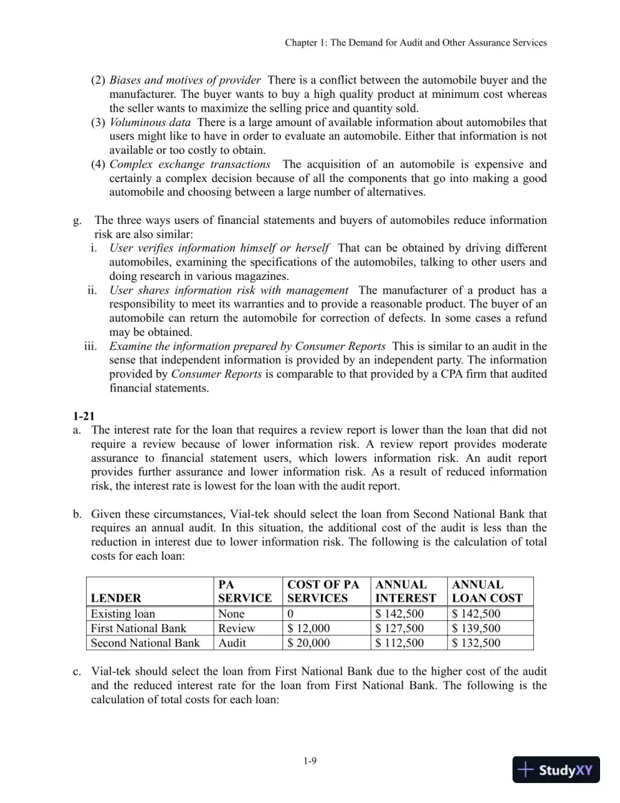 Auditing: The Art And Science Of Assurance Engagements, Fourteenth Canadian Edition Solution Manual, page 12