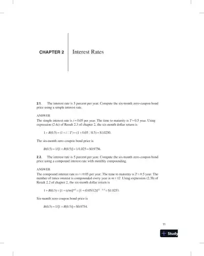 An Introduction to Derivative Securities, Financial Markets, and Risk Management, 1st Edition Solution Manual - Page 15 preview image
