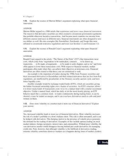 An Introduction to Derivative Securities, Financial Markets, and Risk Management, 1st Edition Solution Manual - Page 8 preview image