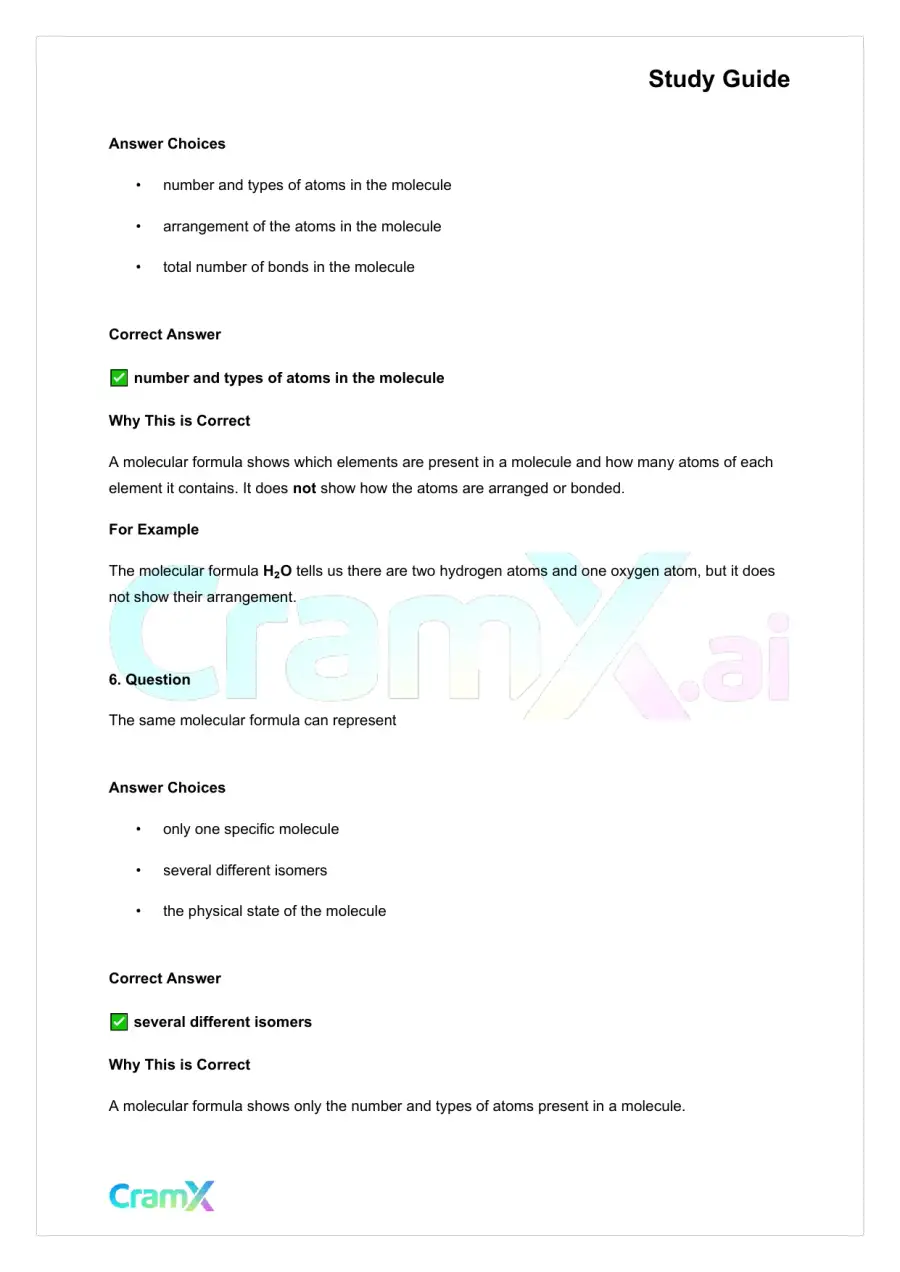 Chemistry - Organic Compounds, page 4
