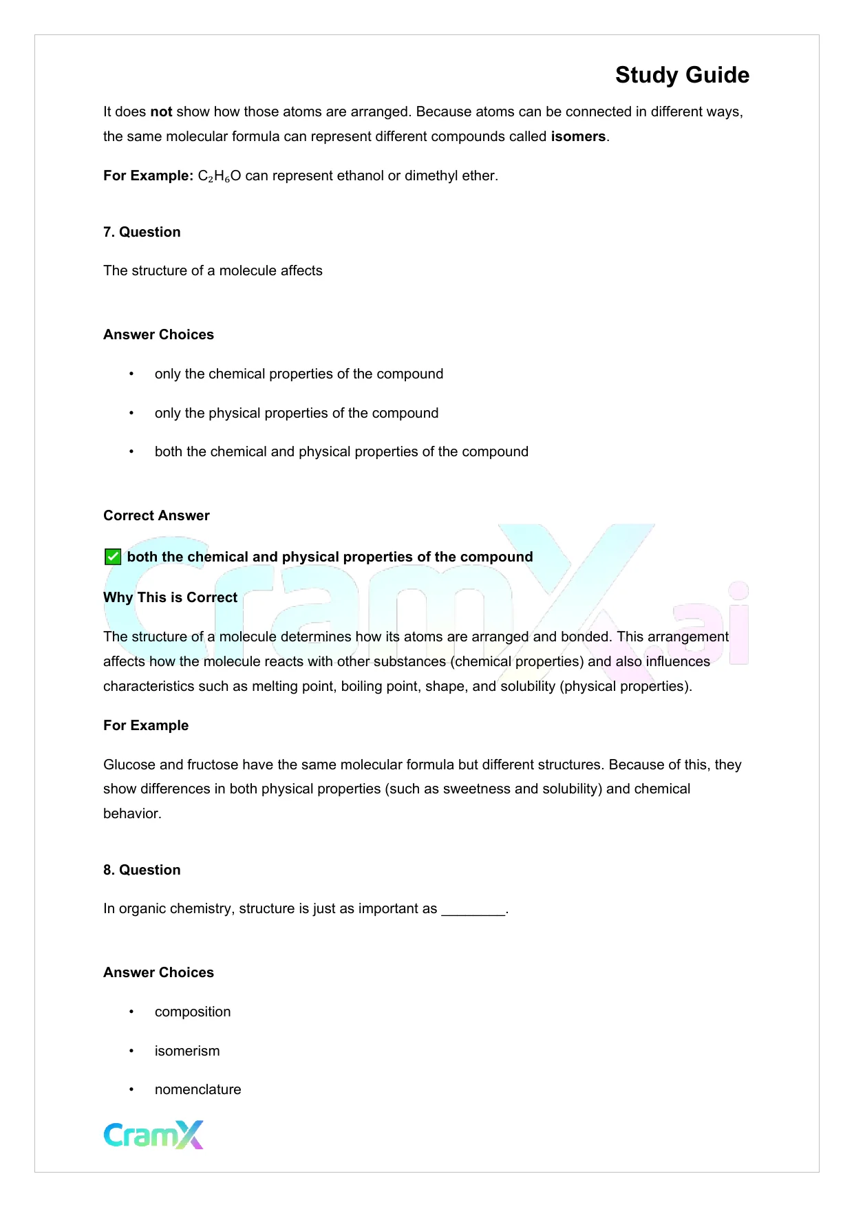 Chemistry - Organic Compounds - Page 5 preview image