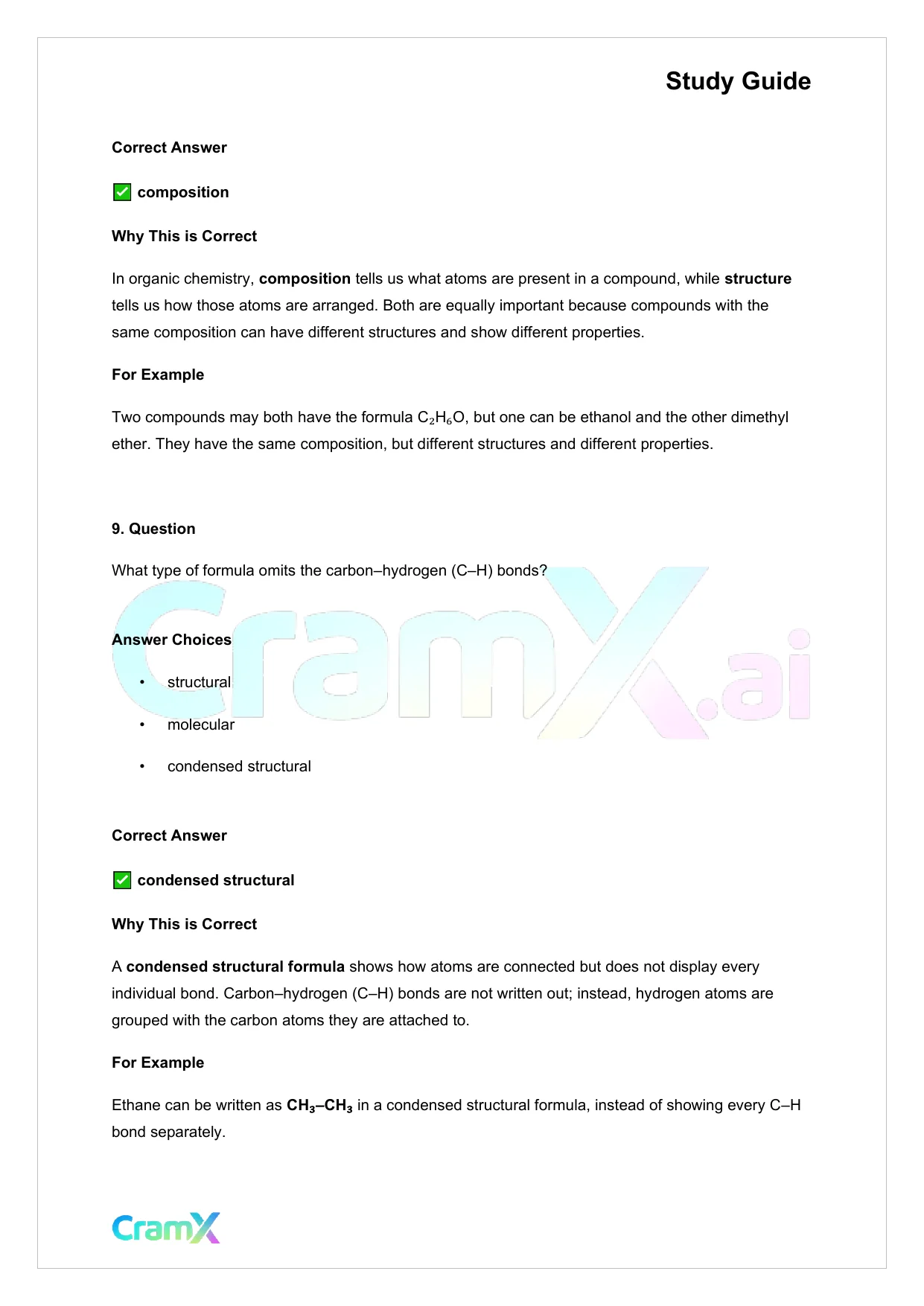 Chemistry - Organic Compounds - Page 6 preview image