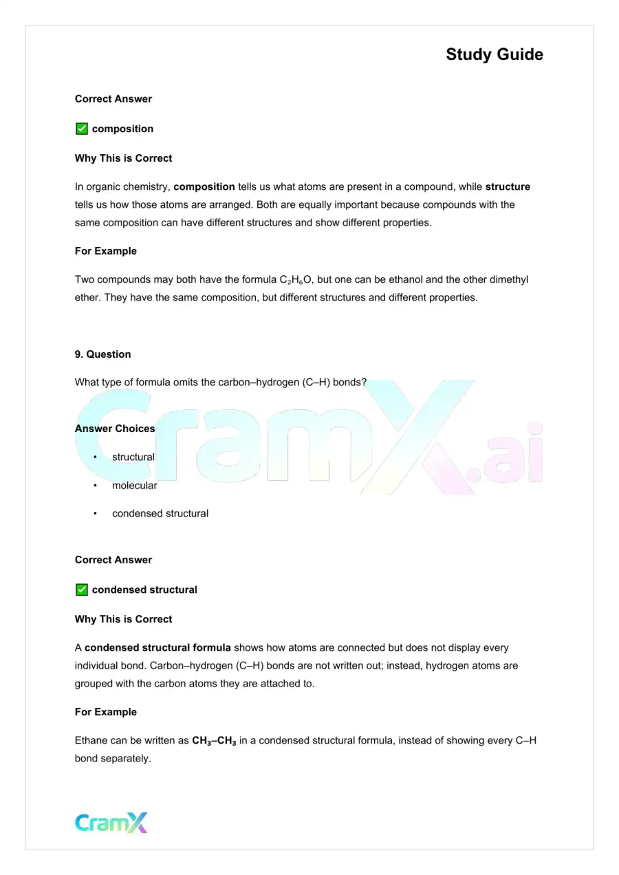 Chemistry - Organic Compounds, page 6