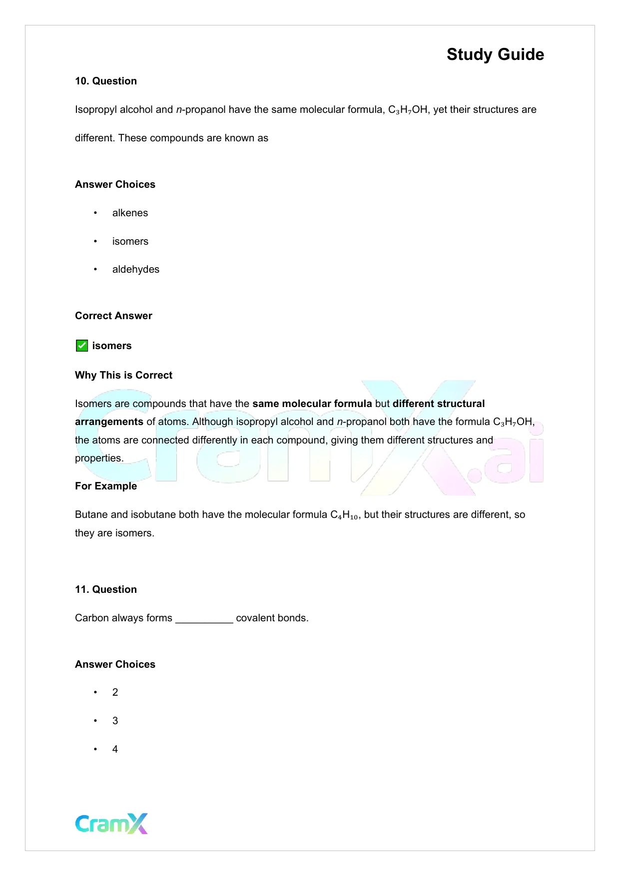 Chemistry - Organic Compounds - Page 7 preview image