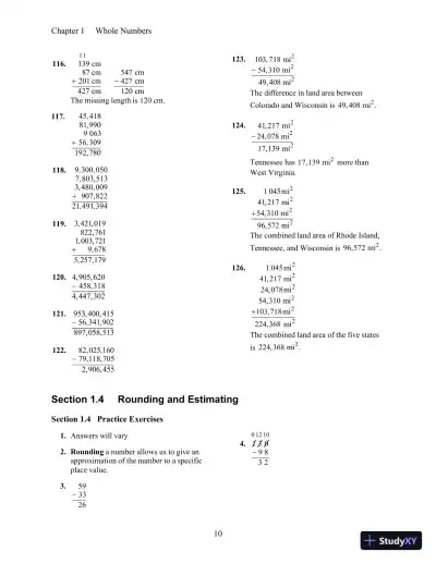 Prealgebra and Introductory Algebra 1st Edition Solution Manual - Page 11 preview image