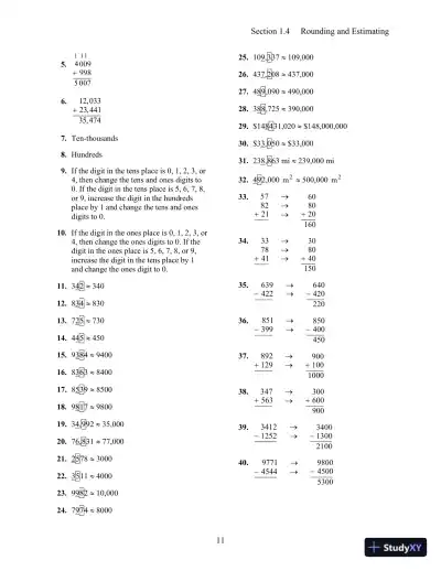Prealgebra and Introductory Algebra 1st Edition Solution Manual - Page 12 preview image