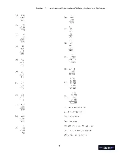 Prealgebra and Introductory Algebra 1st Edition Solution Manual - Page 6 preview image
