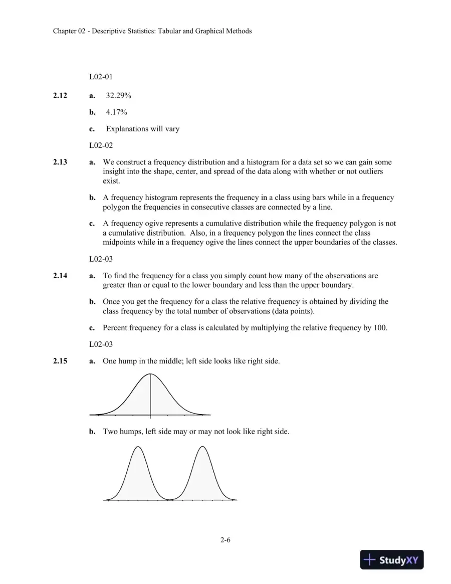 Business Statistics in Practice: Using Data, Modeling, and Analytics, 8th Edition Solution Manual, page 11