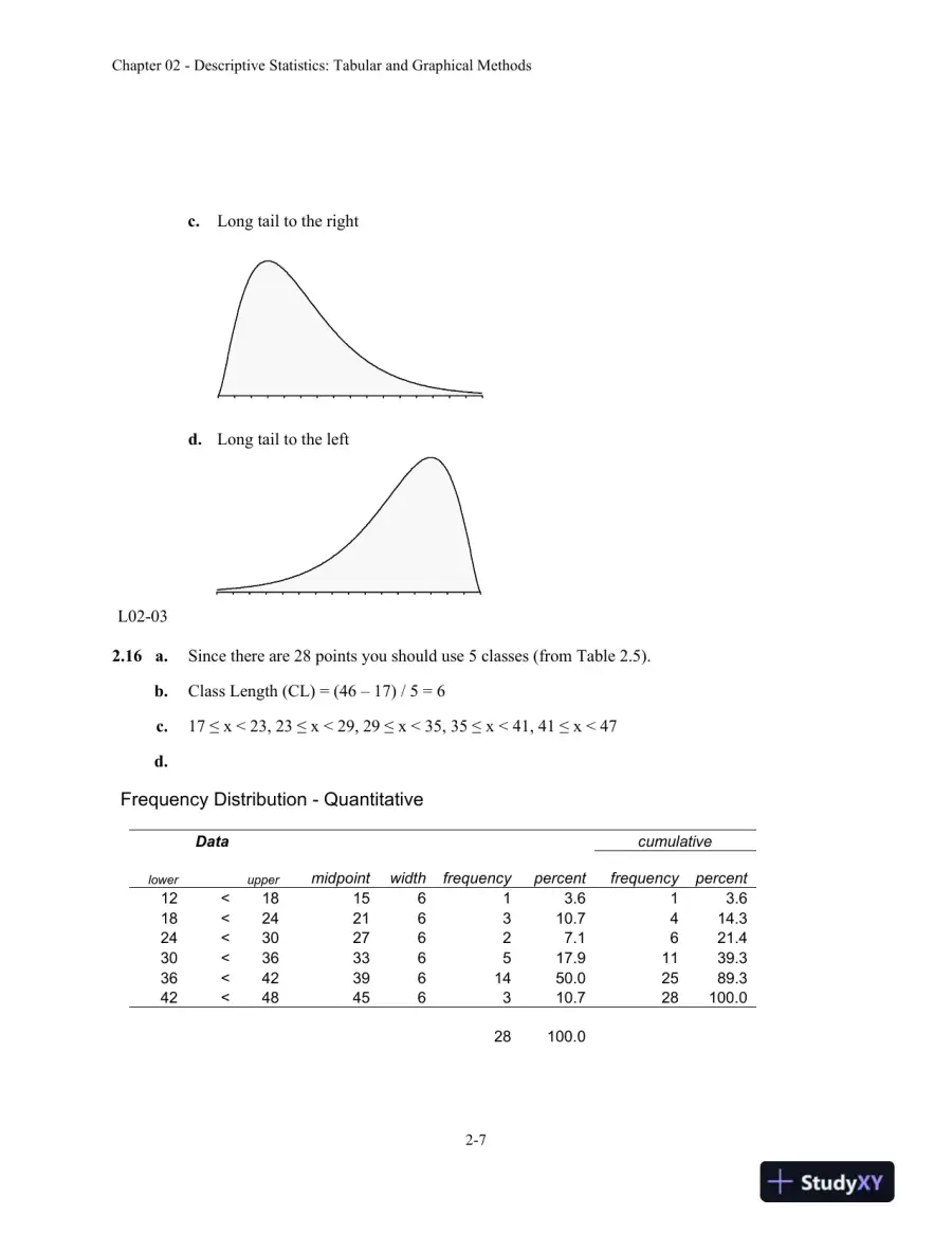 Business Statistics in Practice: Using Data, Modeling, and Analytics, 8th Edition Solution Manual, page 12