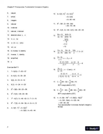 Solution Manual for College Algebra, 7th Edition - Page 6 preview image