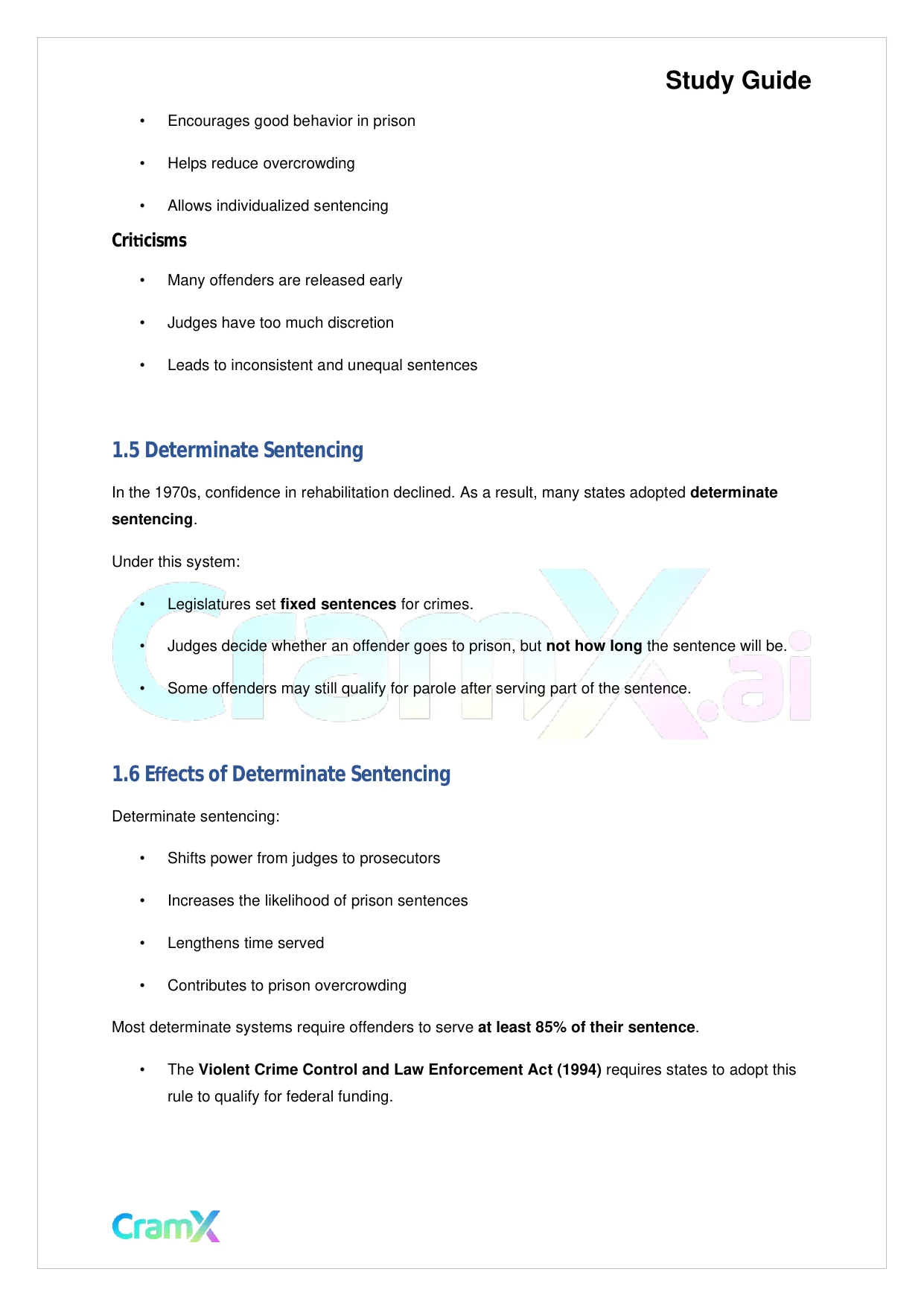Criminal Justice - Sentencing - Page 3 preview image