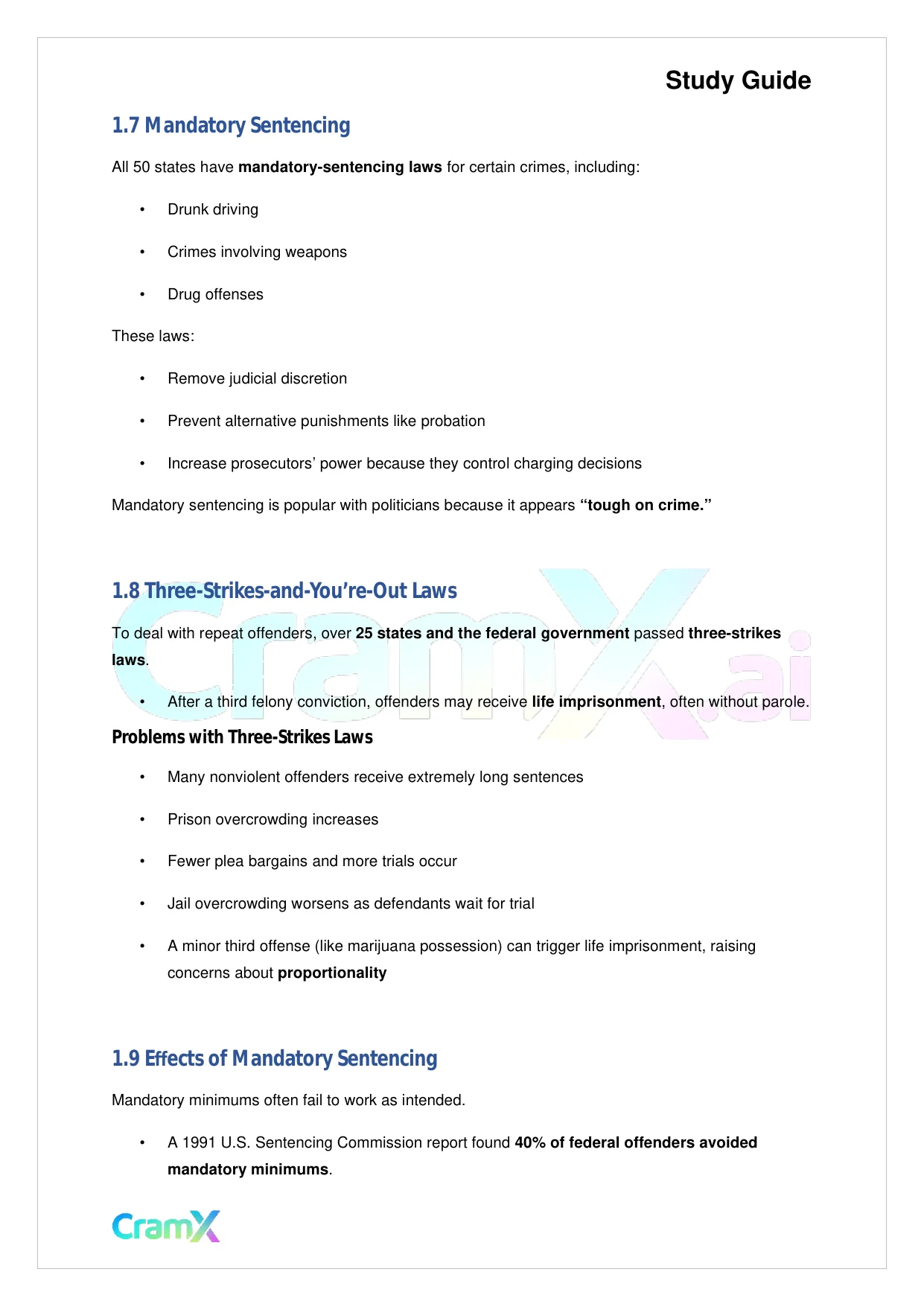 Criminal Justice - Sentencing - Page 4 preview image