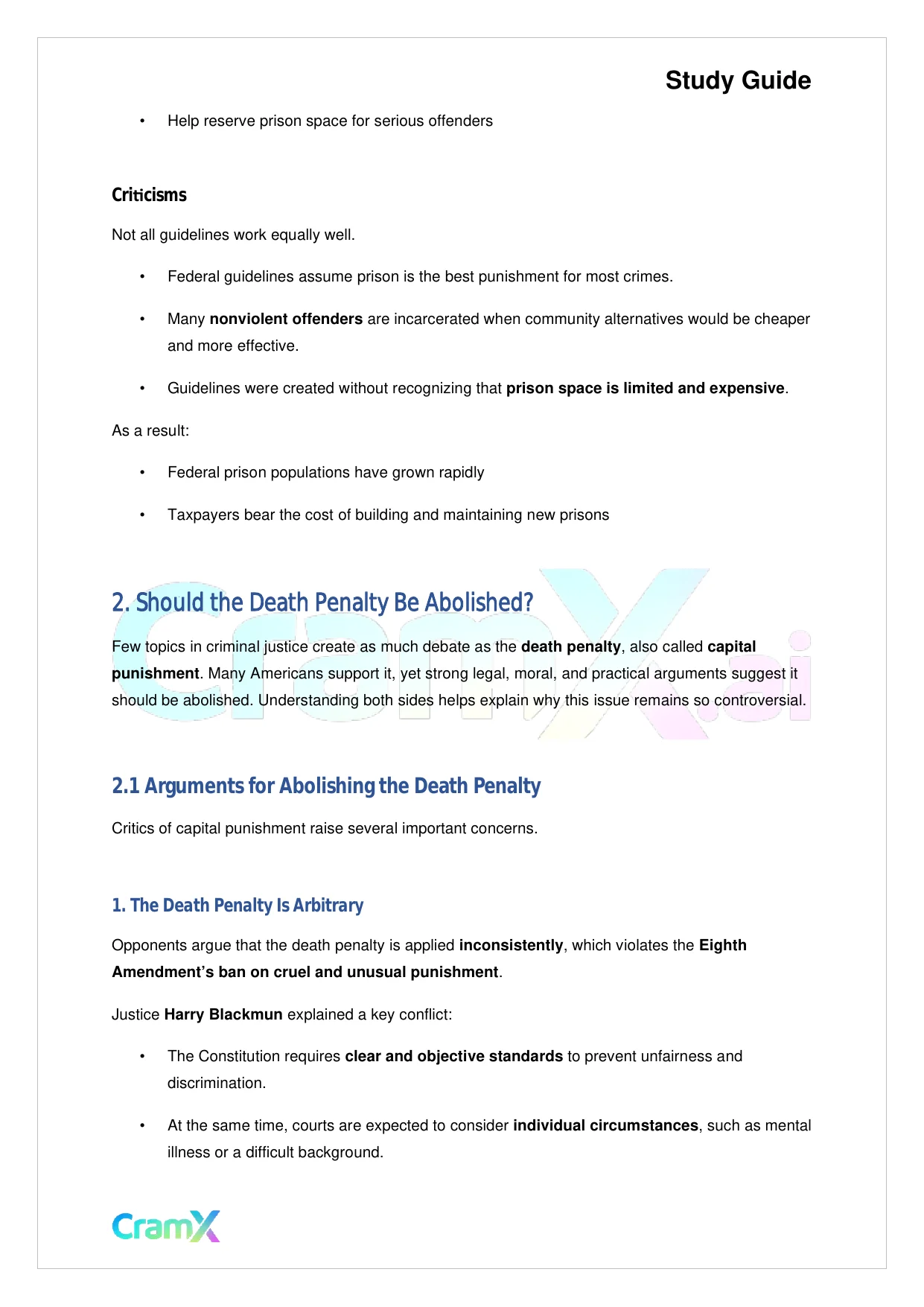 Criminal Justice - Sentencing - Page 6 preview image