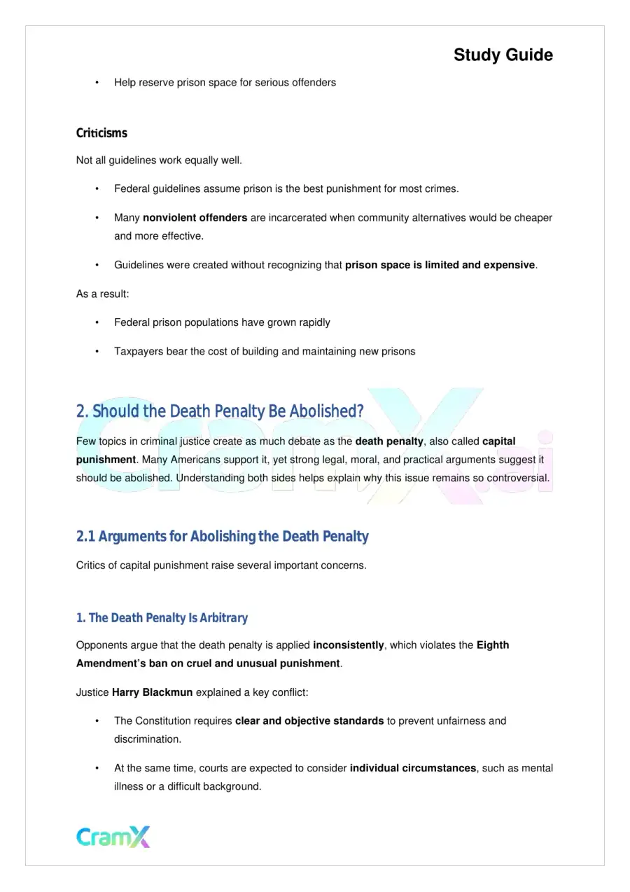 Criminal Justice - Sentencing, page 6