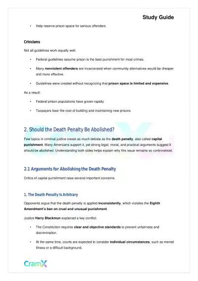 Criminal Justice - Sentencing - Page 6 preview image
