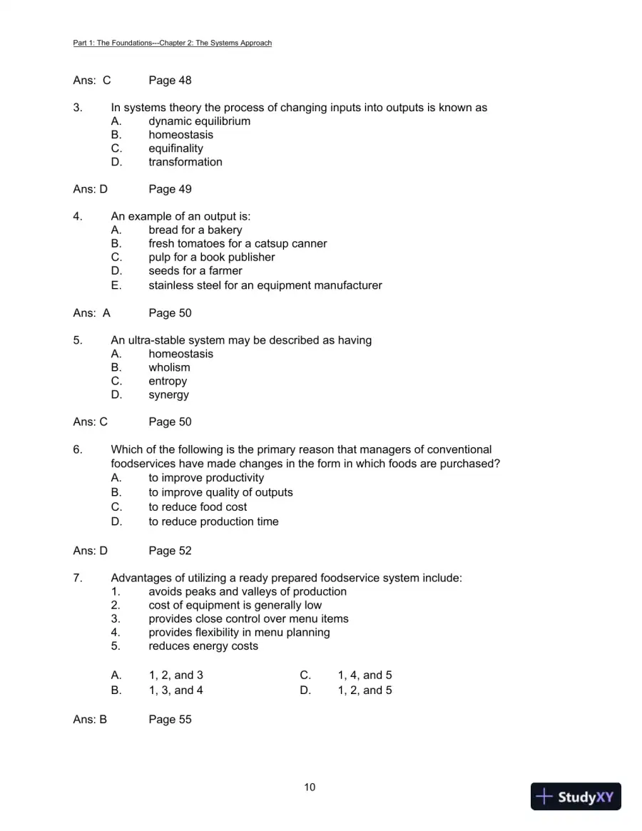 Foodservice Management: Principles And Practices, 12th Edition Test Bank, page 13