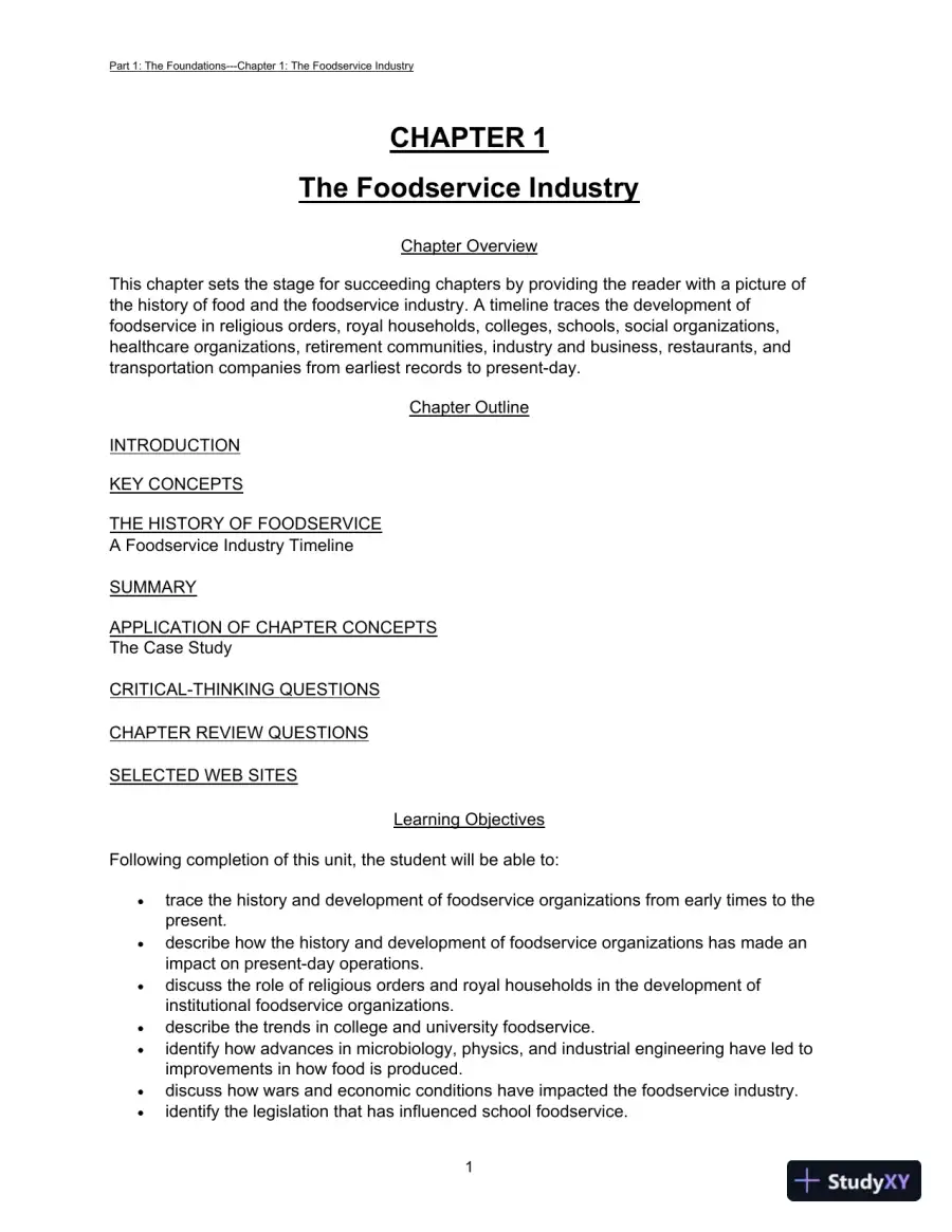 Foodservice Management: Principles And Practices, 12th Edition Test Bank, page 4
