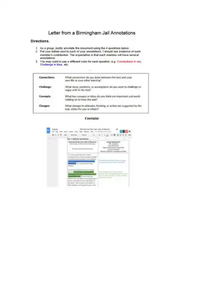 Understanding MLK's 'Letter From a Birmingham Jail - Page 1 preview image