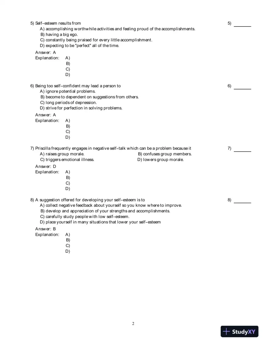 Human Relations For Career And Personal Success: Concepts, Applications, And Skills , 9th Edition Test Bank, page 13
