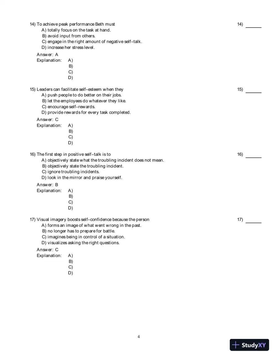 Human Relations For Career And Personal Success: Concepts, Applications, And Skills , 9th Edition Test Bank, page 15