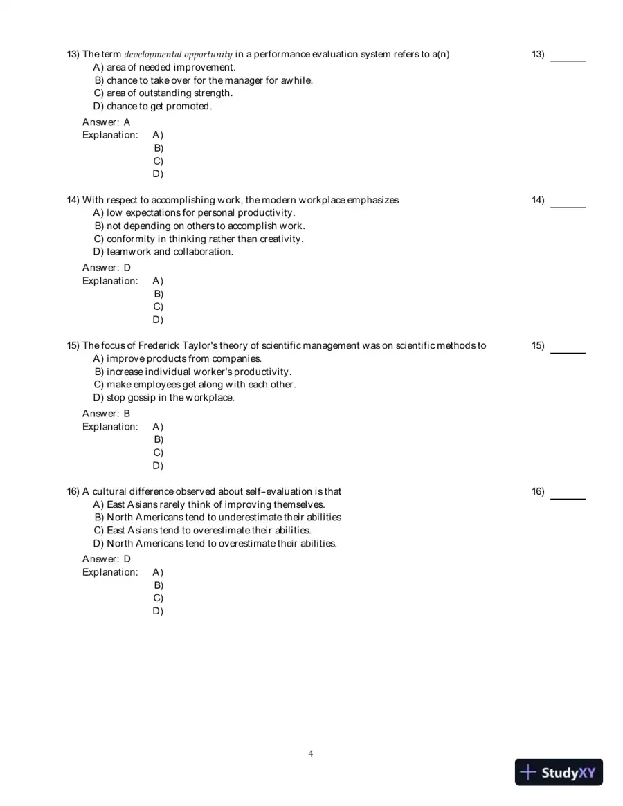 Human Relations For Career And Personal Success: Concepts, Applications, And Skills , 9th Edition Test Bank, page 5