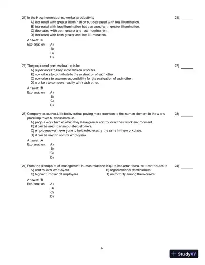 Human Relations For Career And Personal Success: Concepts, Applications, And Skills , 9th Edition Test Bank - Page 7 preview image