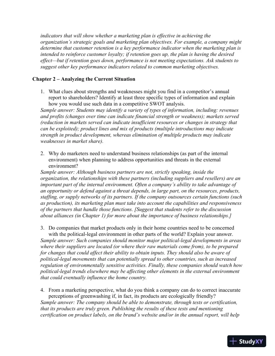 Marketing Plan Handbook 5th Edition Solution Manual, page 3